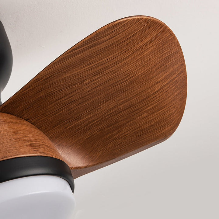 Ventilateur de plafond élégant et simple pour chambre à coucher avec éclairage LED