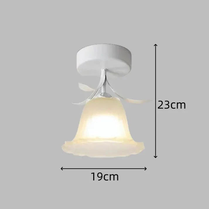 Lampe de plafond Tiffany simple avec mini-fleurs