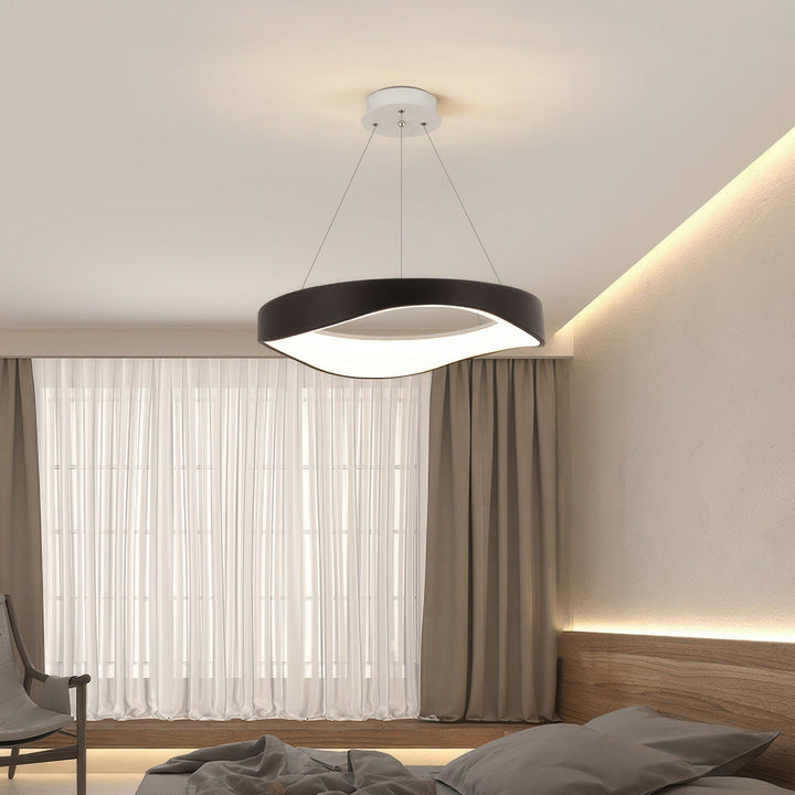 Lampe Suspendue LED Ronde Moderne pour Éclairage Intérieur Polyvalent