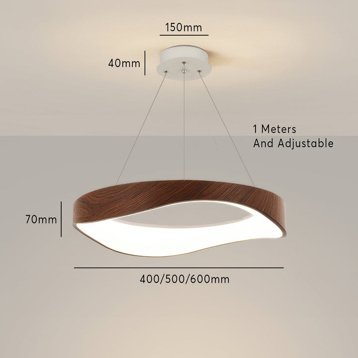 Lampe Suspendue LED Ronde Moderne pour Éclairage Intérieur Polyvalent