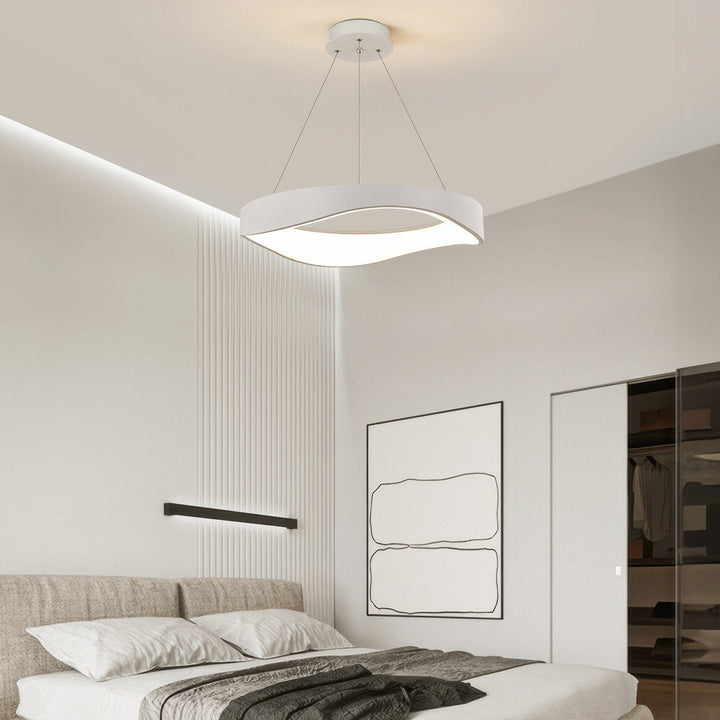 Lampe Suspendue LED Ronde Moderne pour Éclairage Intérieur Polyvalent
