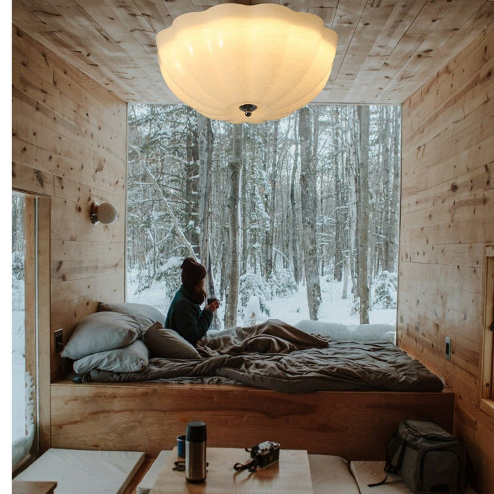 Lampe Plafonnier Coquille Opale