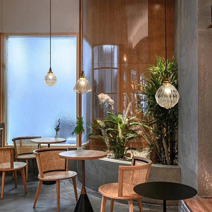 Suspension en verre cristallin