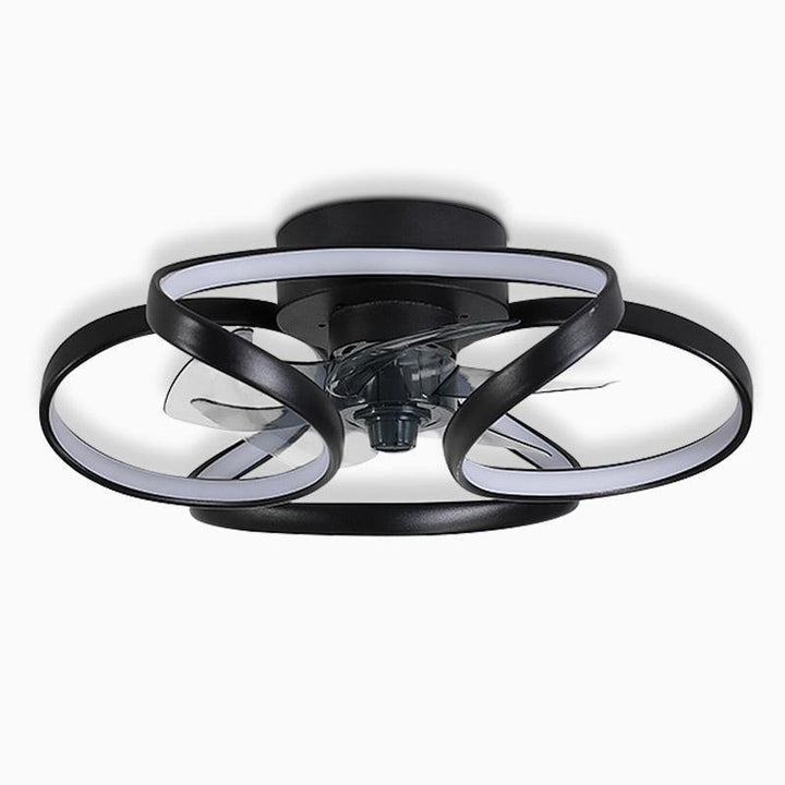 Ventilateur de plafond encastré moderne Bloem LED avec télécommande